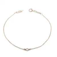 ティファニー バイザヤード 1P ブレスレット 925×ダイヤ 0.9g シルバー