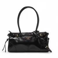 ゆ*ん様 PRADA ボニー ミディアム レザー ハンドバッグ 2way プラダ ボニー ミディアム レザー 2WAYハンドバッグ ブラック A4339091