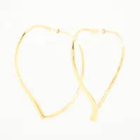 ティファニー オープンハート フープ ピアス 18K(YG) 7.7g