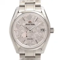 グランドセイコー ヘリテージコレクション スプリングドライブ 花筏 SBGA443 SS SS AT シルバー文字盤