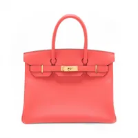 エルメス バーキン30 ルトゥルネ ヴォーエプソン ルージュピヴォワンヌ ゴールド金具 X:2016年