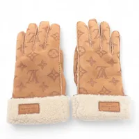 ヴィトン M76578 ゴン モノグラム シアリング AL1220 グローブ 9 ムートン ベージュ