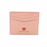 ミュウミュウ 5MC002 レザー カードケース ピンク