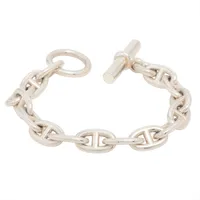 エルメス シェーヌダンクルMM 2022 ブレスレット 15コマ 925 54.8g シルバー