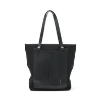 リモワ バーティカル キャンバスxレザー トートバッグ ブラック