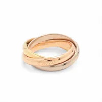 カルティエ トリニティ リング 750(YG×PG×WG) 9.9g 53