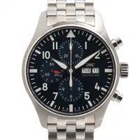 IWC パイロットウォッチ クロノグラフ プティ プランス IW377717 SS SS AT ブルー文字盤 あまりごま2