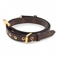 ヴィトン J60068 ショルダーストラップ PVC×GP ブラウン×ゴールド