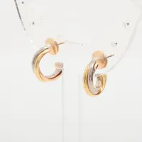 カルティエ トリニティ ピアス 750(YG×PG×WG) 3.7g