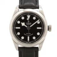 チュードル ヘリテージ ブラックベイ 79580 SS 社外SS×社外革 AT ブラック文字盤