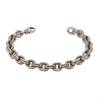 クロムハーツ ラージペーパーチェーン ブレスレット 925 37.5g 8インチ