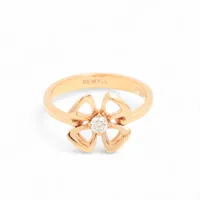 ブルガリ フィオレヴァー ダイヤ リング 750(PG) 3.8g 54