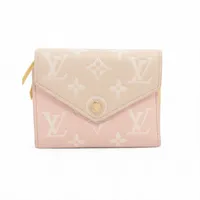 ヴィトン モノグラムアンプラント ポルトフォイユ･ヴィクトリーヌ M81289 ピンク コンパクトウォレット RFID反応あり