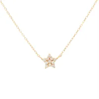 エテ ダイヤ ネックレス K18(YG) 0.7g