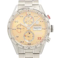 タグホイヤー カレラ バハ カリフォルニア 1000 CV2A1H.BA0796 SS SS AT ベージュ文字盤