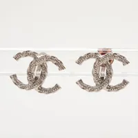 シャネル ココマーク B15B イヤリング(両耳用) GP シルバー