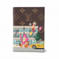 ヴィトン モノグラム クーヴェルテュール パスポール NM M81614 ブラウン パスケース RFID反応有