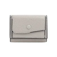 ヴァレクストラ レザー コンパクトウォレット グレー