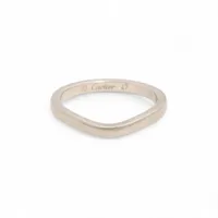 カルティエ バレリーナ カーブ ウェディング リング Pt950 3.0g 47 CRB4092847