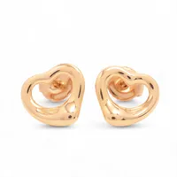 ティファニー オープンハート ピアス 750(PG) 2.9g