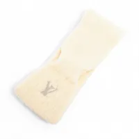 ヴィトン M90803 マフラーオンリーLVミニコンフィ MY3274 マフラー ウール×ポリエステル クリーム