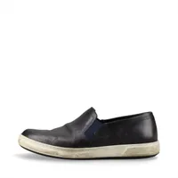 ベルルッティ カリグラフィ レザー スリッポン 5 メンズ ネイビー