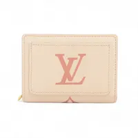 ヴィトン モノグラム アンプラント ポルトフォイユ クレア M81927 クレーム×ローズトリアノン コンパクトウォレット RFID反応あり