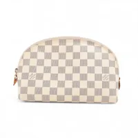 ヴィトン ダミエ ポシェットコスメティックPM N23346 アイボリー ポーチ
