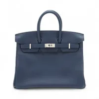 エルメス バーキン25 ルトゥルネ ヴォースイフト ブルーアンクル シルバー金具 Y:2020年