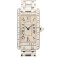 カルティエ タンクアメリカン WB7073L1 WG WG QZ アイボリー文字盤