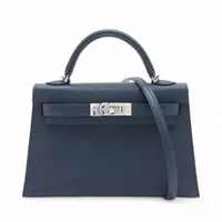 エルメス ミニケリー2 20 セリエ ヴェルソ ヴォーエプソン ブルーサフィールxブルーフランス シルバー金具 K:2025年