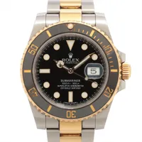 ロレックス サブマリーナーデイト 116613LN SS×YG SS×YG AT ブラック文字盤