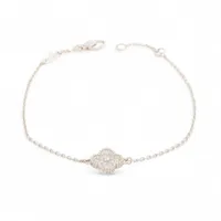 ヴァンクリーフ&アーペル スウィートアルハンブラ ダイヤ ブレスレット 750(WG) 2.3g