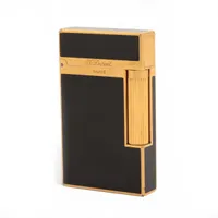 デュポン ライン2 ライター GP ブラック×ゴールド ガスキャップ裏イエロー