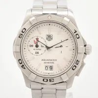 タグホイヤー アクアレーサー WAP111Y SS SS QZ シルバー文字盤 あまりごま3