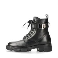 ジバンシィ 4G レザー ショートブーツ 40 ユニセックス ブラック SA0291 ロゴバックル 厚底 ラバーソール 箱 保存袋あり