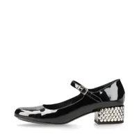 サンローランパリ エディ スリマン 14-15AW パテントレザー ストラップパンプス 37 レディース ブラック 366637 スタッズ 箱有 全体スレ有