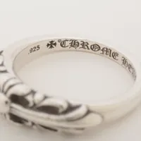 クロムハーツ ベイビークラシック フローラルクロス リング 925 5.7g