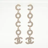 シャネル COCO B21P ピアス(両耳用) GP×フェイクパール ゴールド