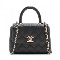 シャネル  AP4244 ココハンドル ミニミニ ゴールド金具キャビアスキンレザーショルダーバッグ レディース CHANEL - シャネル AP4244 ココハンドル ミニミニ ゴールド金具
