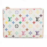 ヴィトン マルチカラー LV×TM ポルトフォイユリサ M27736 ホワイト×マルチカラー コンパクトウォレット RFID反応あり
