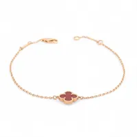 ヴァンクリーフ&アーペル スウィートアルハンブラ カーネリアン ブレスレット 750(PG) 1.8g