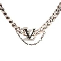 ヴィトン VA0224 ネックレス 925 71.9g シルバー M01383 LVスパイク チェーンネックレス