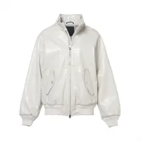タトラス フェイクレザー ジャケット 02 レディース グレージュ