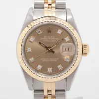 ロレックス レディ デイトジャスト 69173G SS×YG SS×YG AT シャンパン文字盤