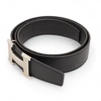 エルメス Hベルト B:2023 ベルト 80 レザー ブラック