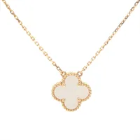 ヴァンクリーフ&アーペル ヴィンテージアルハンブラ シェル ネックレス 750(YG) 5.2g