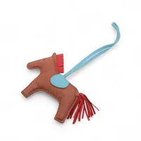 エルメス ロデオチャームMM A2017 チャーム アニョーミロ×ヴォースイフト ゴールド×ルージュインディアン×セレステ