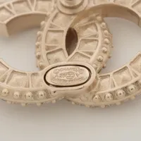 シャネル ココマーク A25V ピアス(両耳用) GP×ラインストーン ゴールド