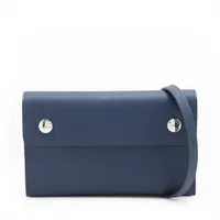 エルメス エルメスナップ トゥーゴー ヴォーエプソン ブルータイ シルバー金具 K:2025年